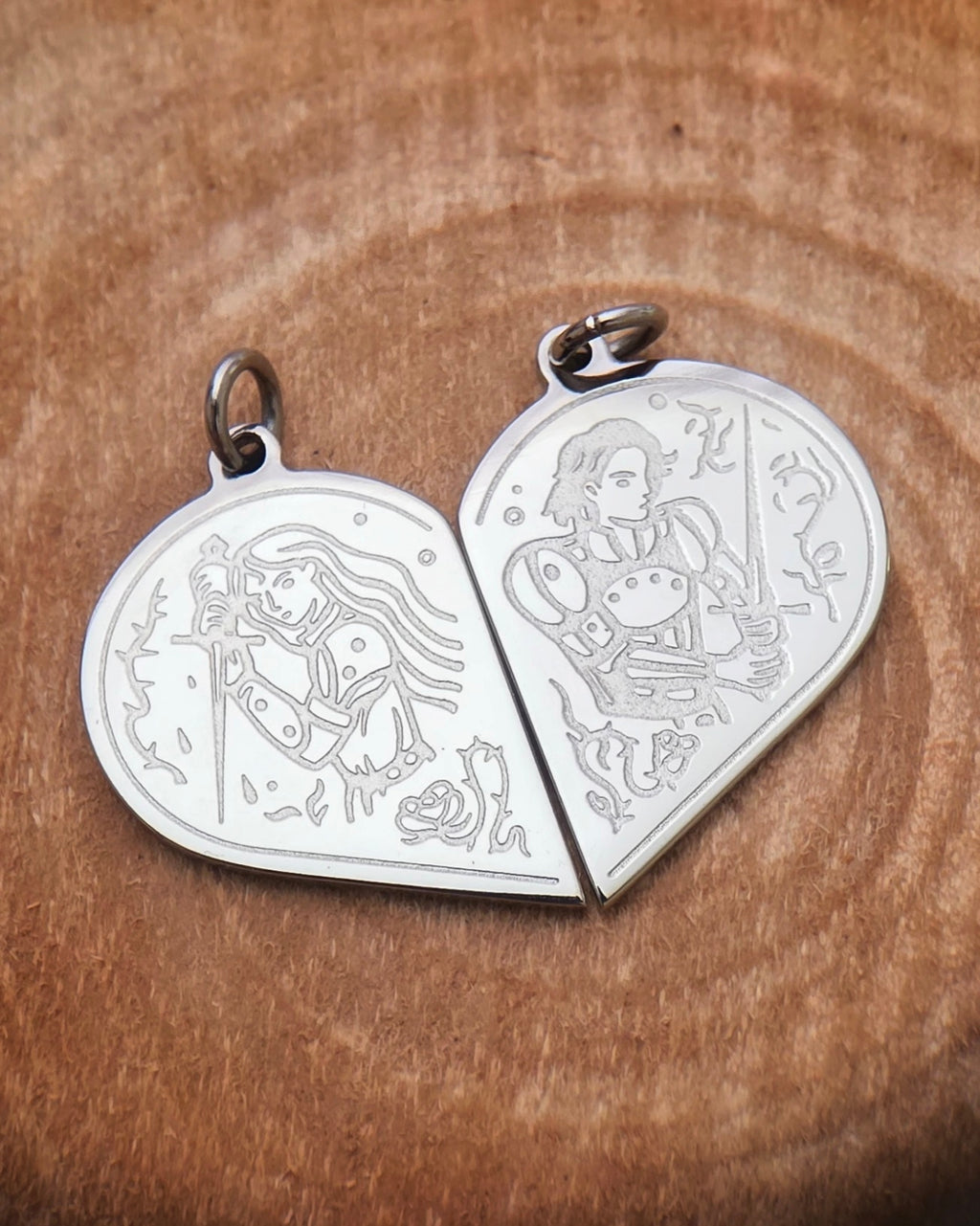 “As One” - Titanium Couples Pendant Set