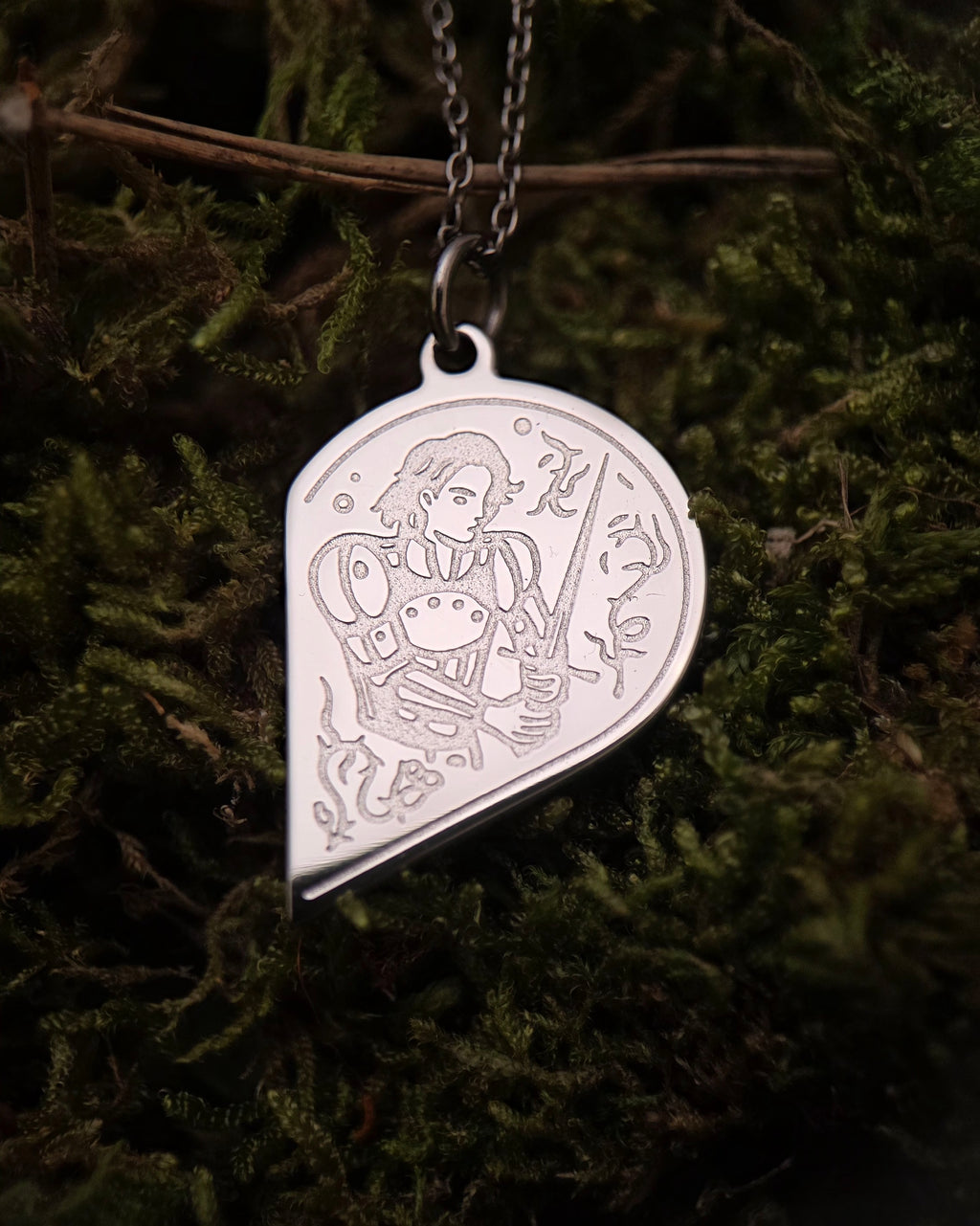 “As One” - Titanium Couples Pendant Set