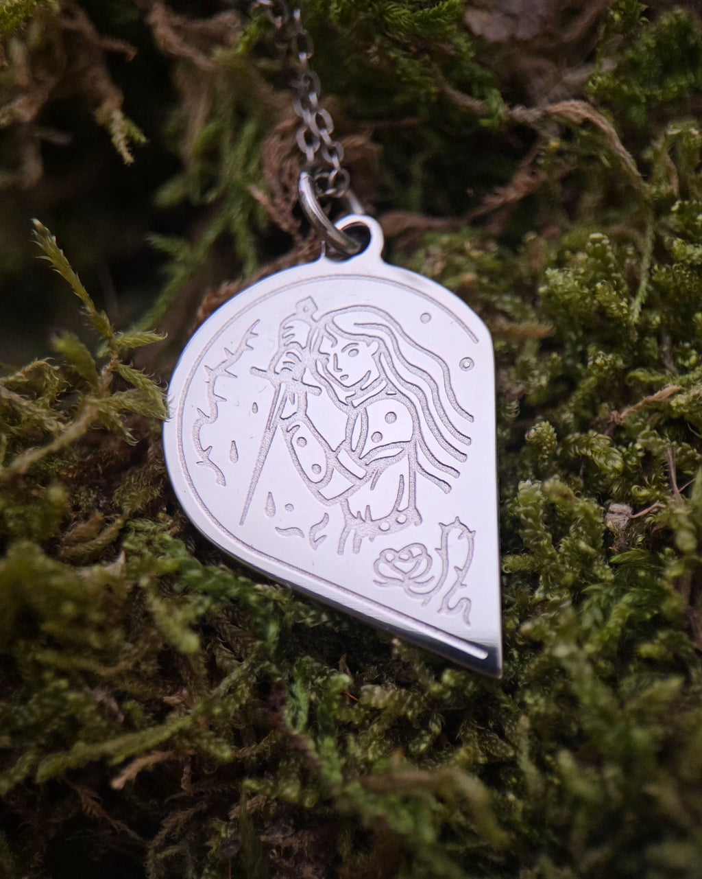 “As One” - Titanium Couples Pendant Set