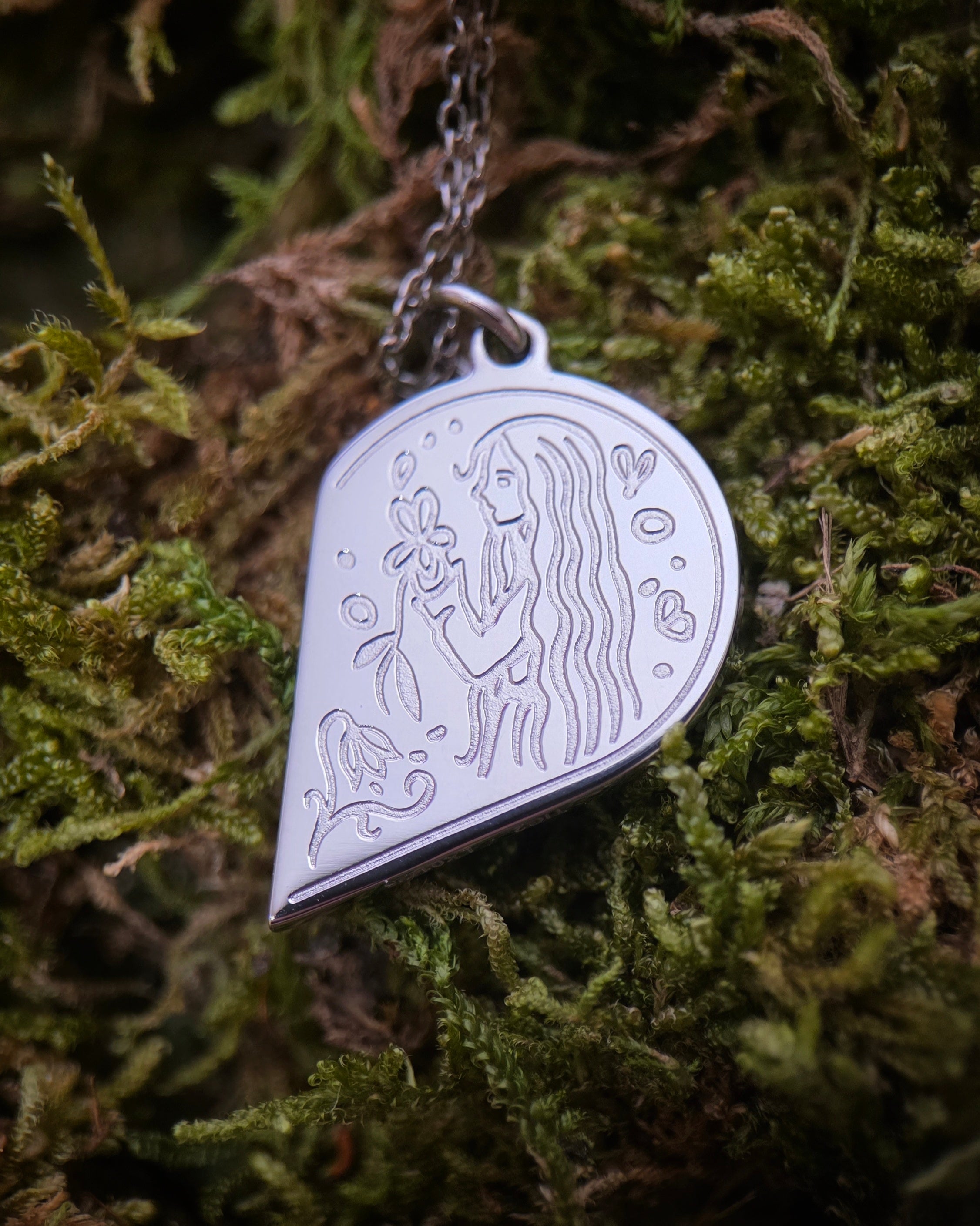 “As One” - Titanium Couples Pendant Set