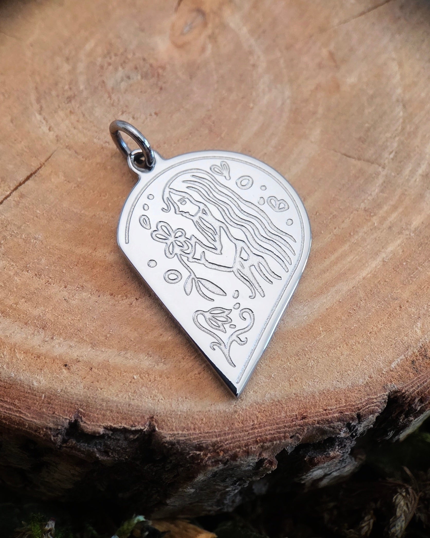 “As One” - Titanium Couples Pendant Set