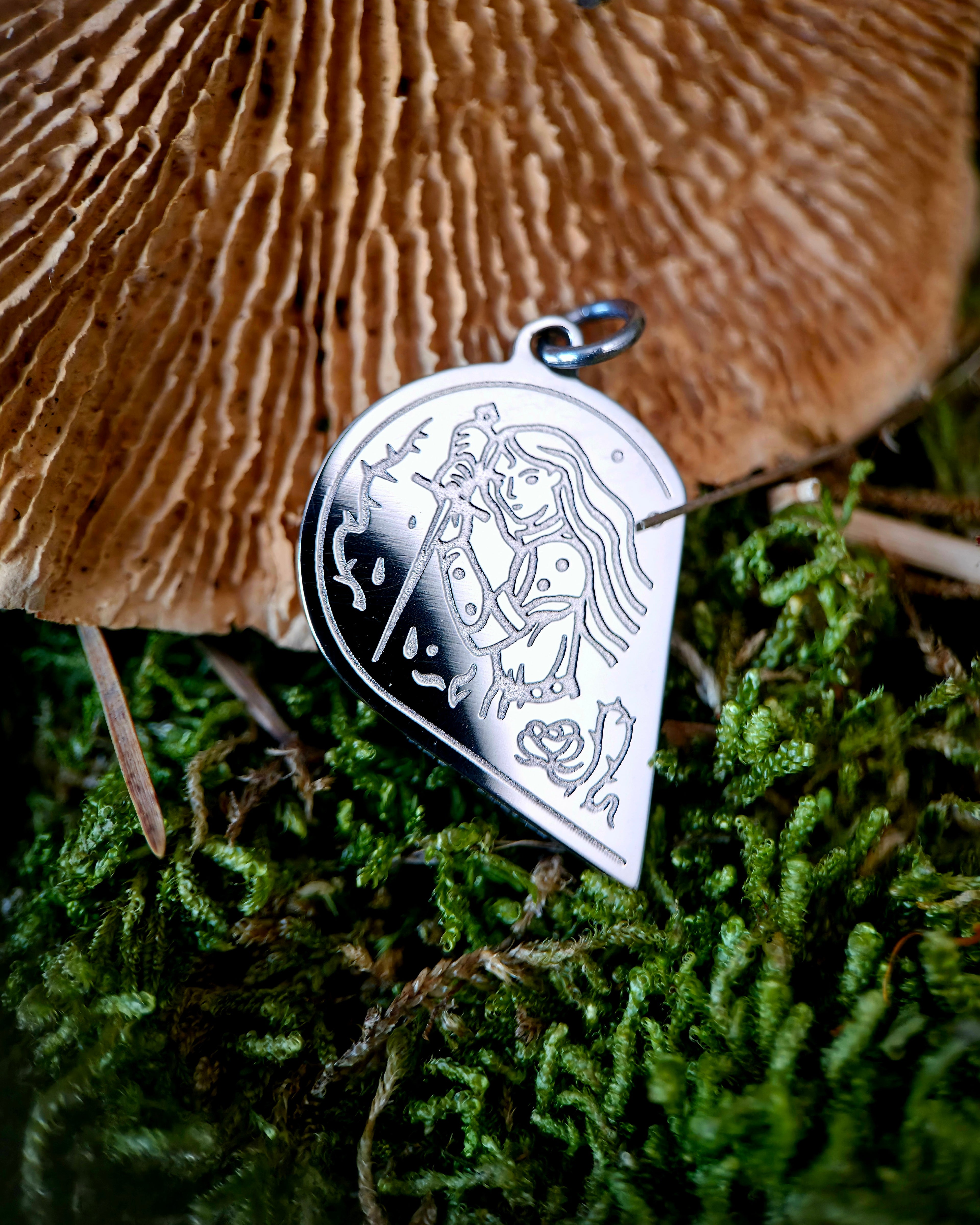 “As One” - Titanium Couples Pendant Set