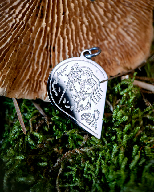 “As One” - Titanium Couples Pendant Set