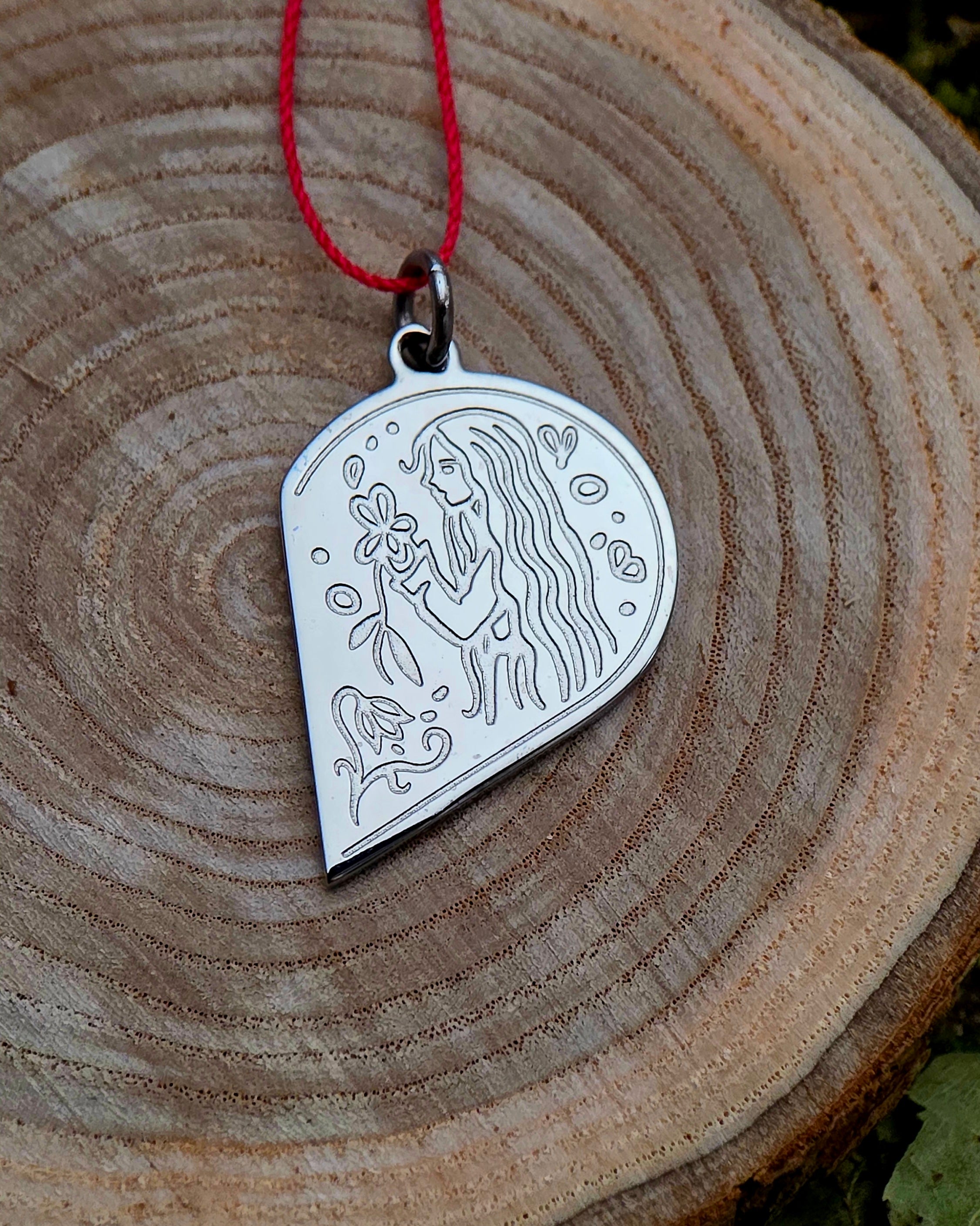 “As One” - Titanium Couples Pendant Set